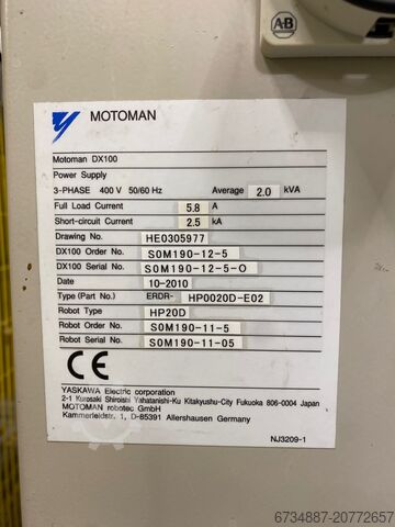 Industrirobot MOTOMAN YASKAWA HP20D