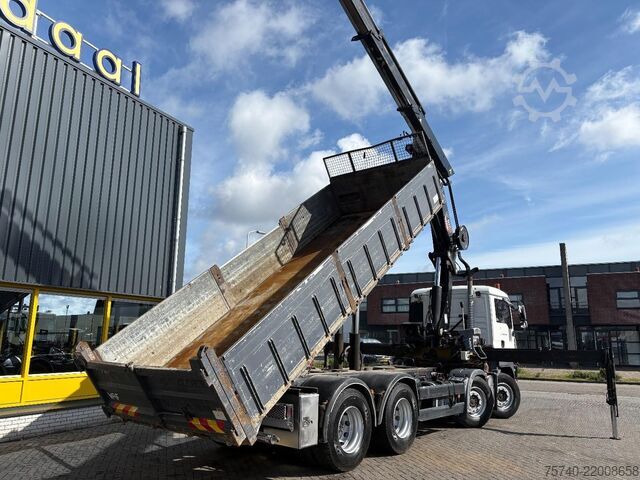 Truk derek MAN TGA 35.440 + HIAB 322 E-7 HIPRO + TIPPER + 8X4 ...