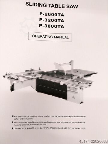 Panelsag JOWAY - TAIWAN P - 3200 TA