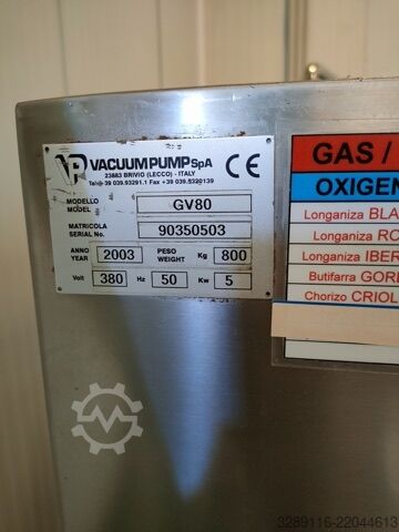 آلة تغليف بالفراغ VACUUPUMP GV80
