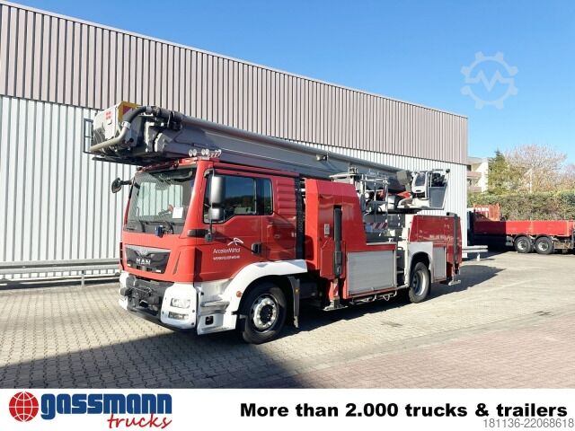 फायर ट्रक MAN TGM 18.340 4x2 BL, Navi, Ziegler Aufbau, Bronto