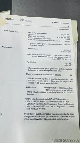 Máy mài bánh răng Reishauer RZ 362 A