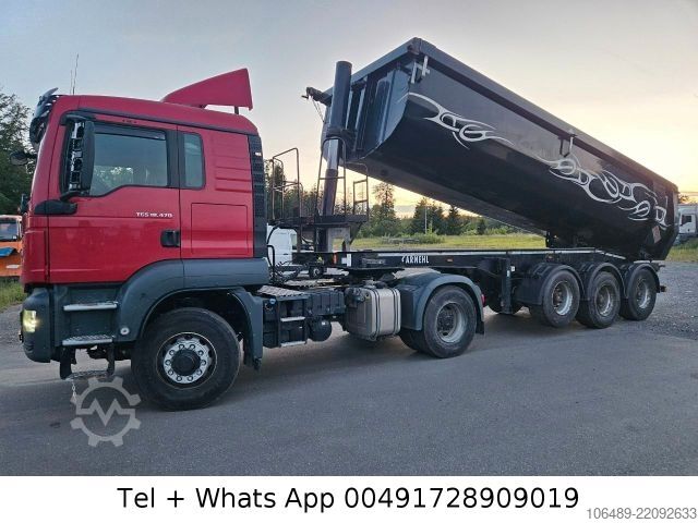 Kipper Auflieger CARNEHL 24 m CHKS/HH   Stahl  Kippmulde Plane Lift achse