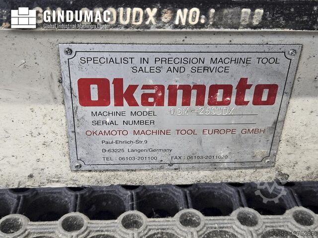 Cilindriskās slīpmašīnas OKAMOTO OGM 250UDX GRIND-X
