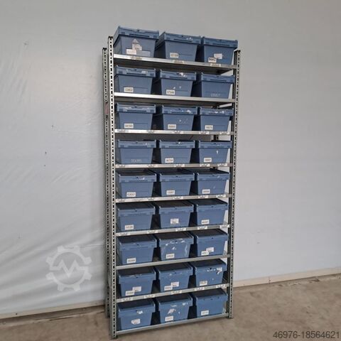 木箱ラック、棚ラック、雑誌ラック Schäfer R3000 / Regallänge: 1.056 mm 2.278x400mm / BITO Mehrwegbehälter
