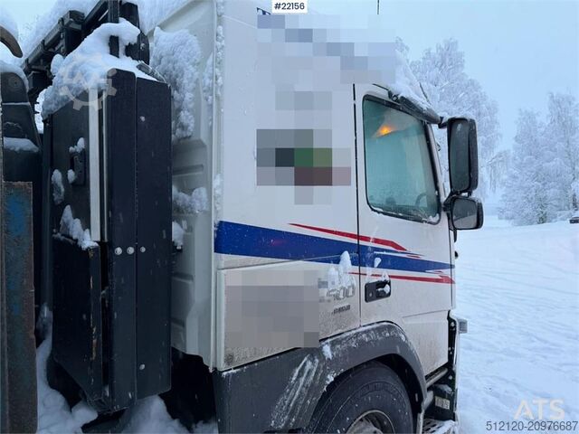 System för krokarm Volvo FM500 snow plough equipped tridem hook truck