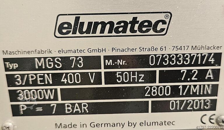 Πριόνι αλουμινίου Elumatec MGS 73 Elumatec MGS 73