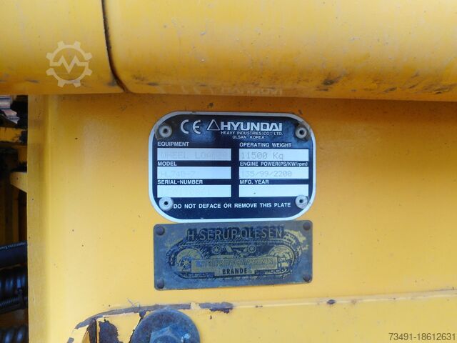 व्हील लोडर Hyundai HL740-7 mit HOCHKIPPSCHAUFEL SW VOLVO