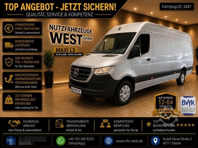 高顶厢式货车 MERCEDES-BENZ Sprinter 316 CDI Maxi H+L*AHK=3,5T*Garantie*1Hd