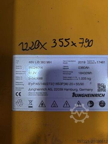  Jungheinrich ETV 216 Lithium