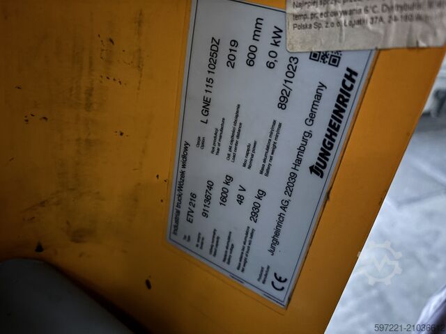  Jungheinrich ETV 216 Lithium