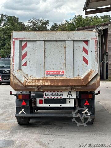 Semirremolque volquete LANGENDORF SKA 24/30 Stahlmulde* Rollplane liftachse