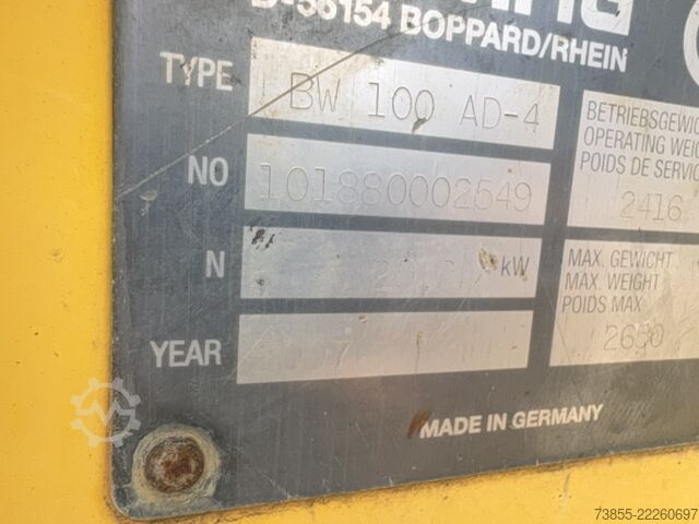 Tandemwalze Bomag BW 100 AD-4
