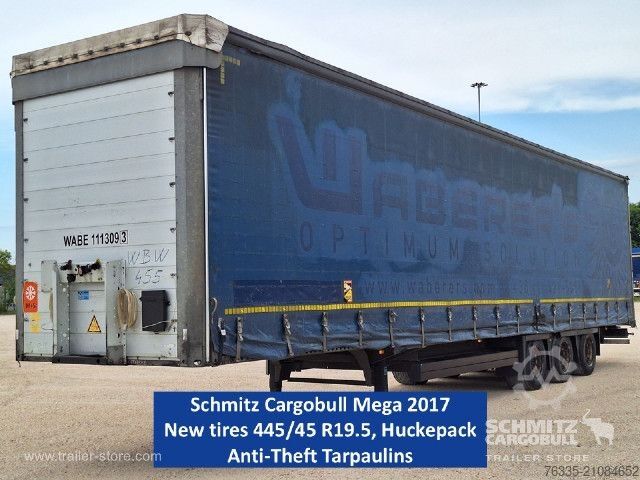 带篷布的开放式半挂车 Schmitz Cargobull Curtainsider Mega