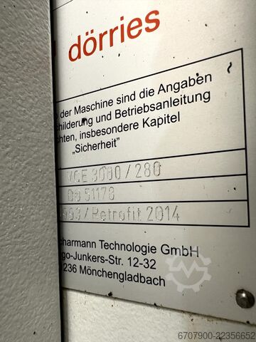 DÖRRIES SCHARMANN VCE 3000 / 280 tour vertical CNC DÖRRIES SCHARMANN VCE 3000 / 280