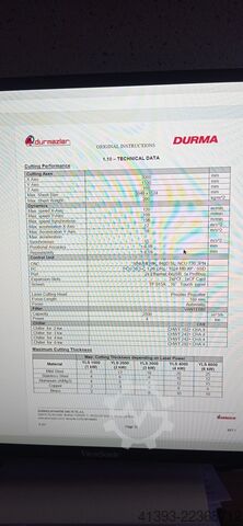 μηχανή κοπής με λέιζερ Durma Durmazlar HD-F 3015