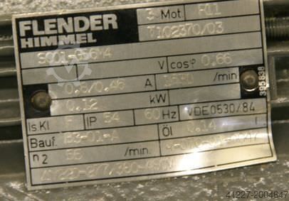 ギアモーター 0.12 kW 46 rpm Flender Himmel** SC01-G56M4
