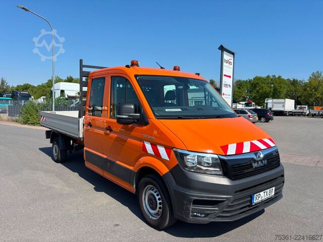 Fourgon pick-up MAN TGE 3.180 4x2 DoKa Pritsche langer Radstand AHK