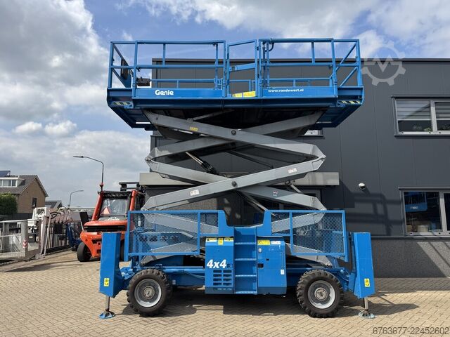 Genie GS 3384 RT Plataforma elevadora de tijera / Plataforma de trabajo / Plataforma elevadora 12m d GENIE GS 3384 RT Schaarhoogwerker / Scissor Lift / Arbeitsbuhne 12mtr werkhoogte 4x4 Deutz DIESEL