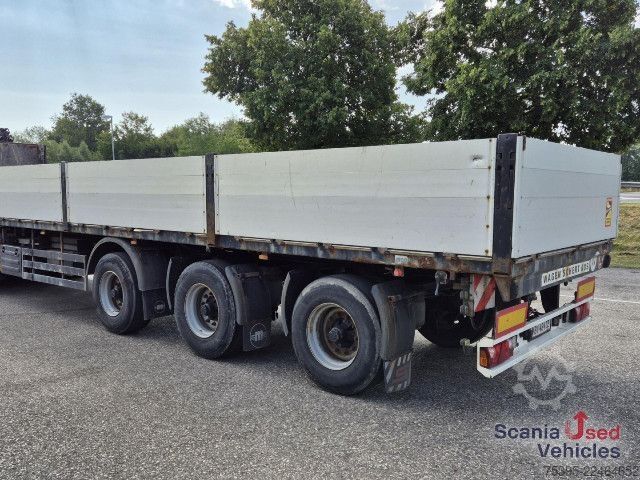 Trailer terbuka Meusburger MPS 3 - Lenkachsen - Baustoff