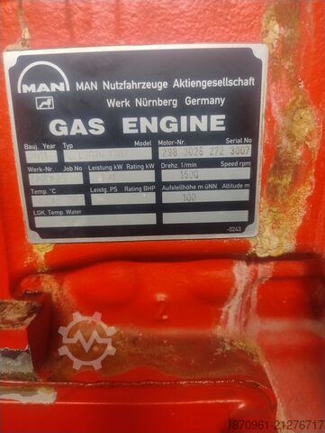 Block heat and power plant MAN E2876