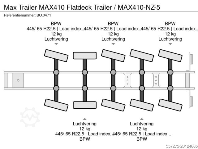Plattformtrailer Max Trailer MAX410 Flatdeck Trailer / MAX410-NZ-5
