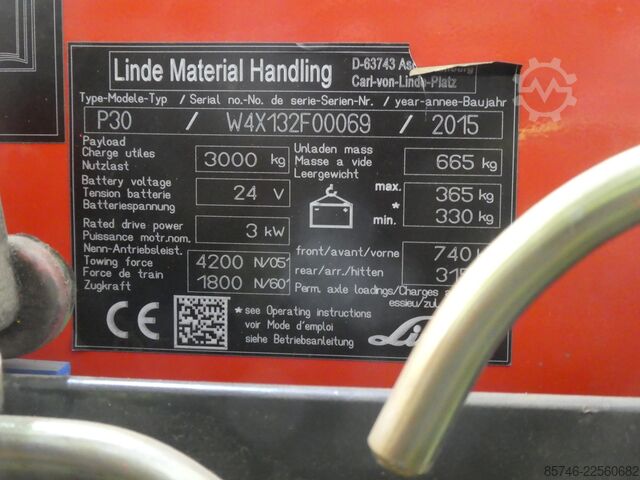 P 30 * DEMO !! LINDE P 30 * DEMO !!