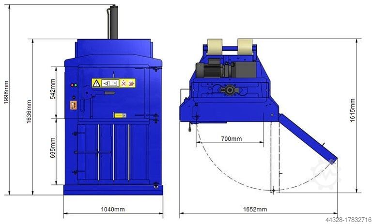 Stampa su carta  BTS-MF60 Ballenpresse Waste Baler