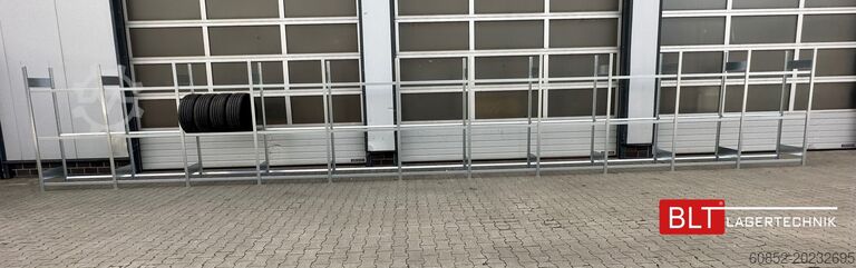 Rafturi cu conectare ca. 34,56 lfm. Reifenregale META für bis zu 360 Reifen! Neuware