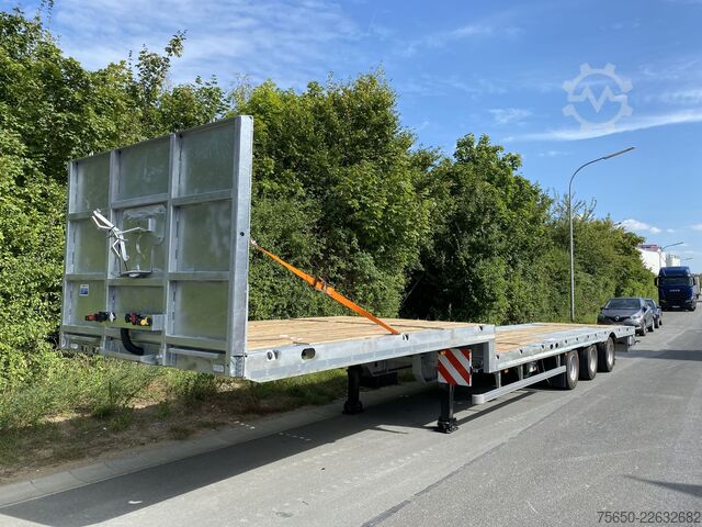 Treler separuh rendah Möslein ST 3-Plato 9,4  3 Achs Satteltieflader Plato 45 t GGfür Fertigteile, Baumaschinen oder Container
