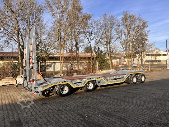 Низкорамный прицеп Möslein T 4 VB H1 R  neuer 4 Achs Tieflader + Radmulden