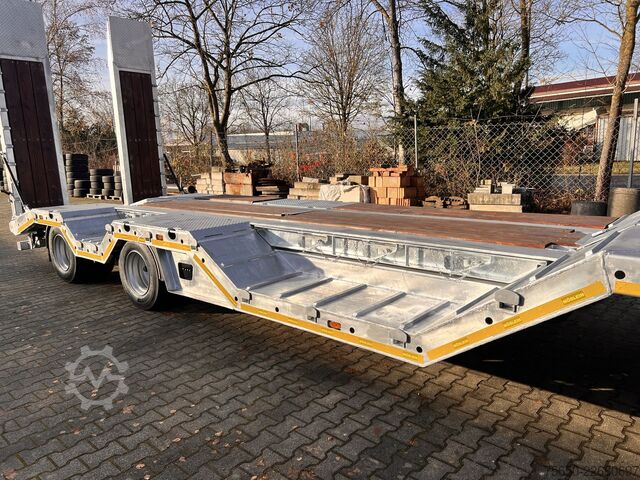 Низкорамный прицеп Möslein T 4 VB H1 R  neuer 4 Achs Tieflader + Radmulden