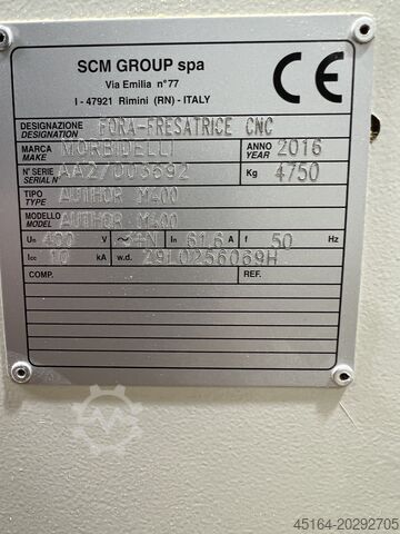 Centru de prelucrare CNC SCM morbidelli M 400