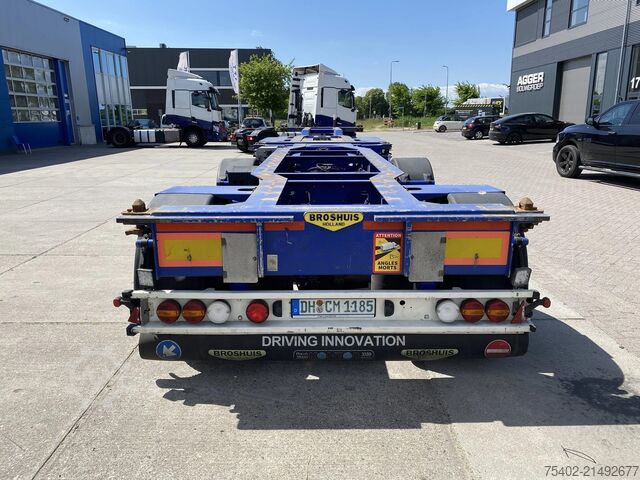 Transport kontenerowy Broshuis 2Connect 2AKCC / 4 Axles / 3x Steering Axle / 2...