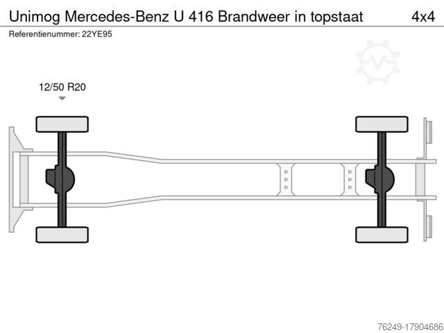 Unimog Mercedes-Benz U 416 gasilsko vozilo v vrhunskem stanju Unimog Mercedes-Benz U 416 Brandweer in topstaat