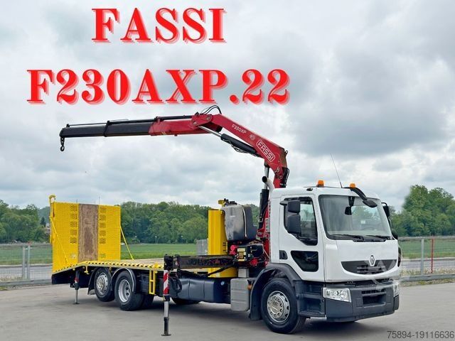 Wrecker RENAULT PREMIUM 370 * FASSI F230AXP.22 + FUNK* TOP