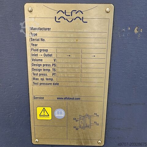 Plattvärmeväxlare ALFA LAVAL M10 MFM Alfa Laval M10 MFM 11.5lit 7.9nm2 1300kw
