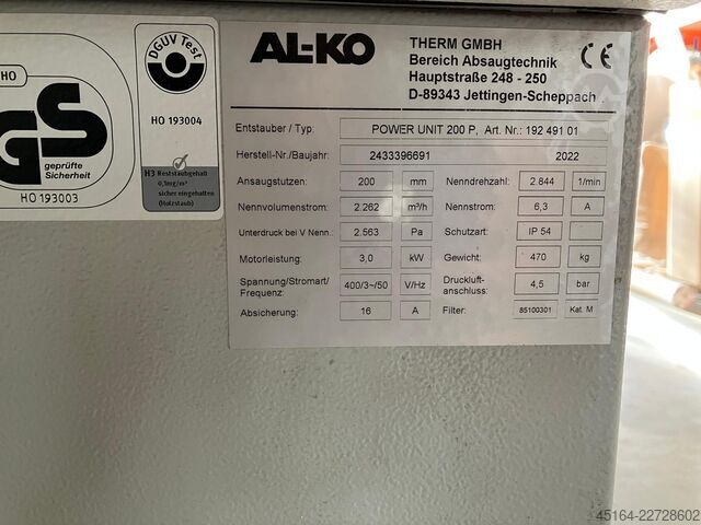 Sistem za ekstrakciju AL-KO Power Unit 200 P