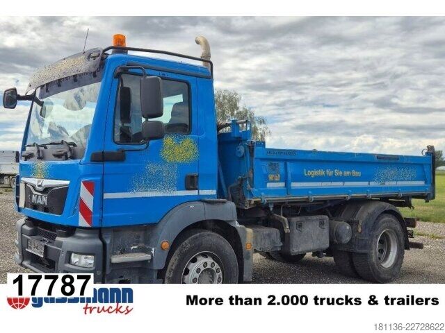 Tipper truck MAN TGM 18.290 4x2 BL, Meiller 3-Seiten AHK-Öl