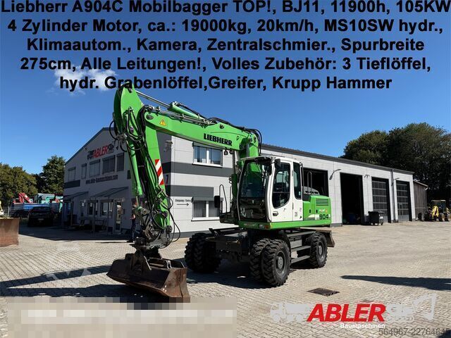 Mobile excavator Liebherr A904C MS10SW hydr. Klima ZSA