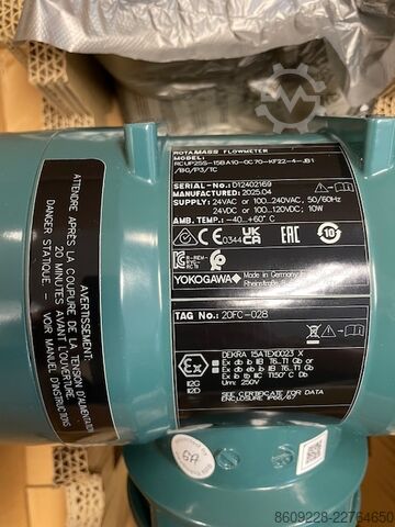 Measuring system Yokogawa ROTAMASS Coriolis Mass Flowmeter