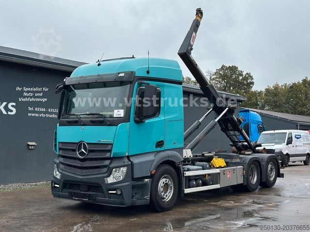 Крюковой мусоровоз MERCEDES-BENZ Actros 2543 L 6x2 HYVA Abroller Lenk/Lift