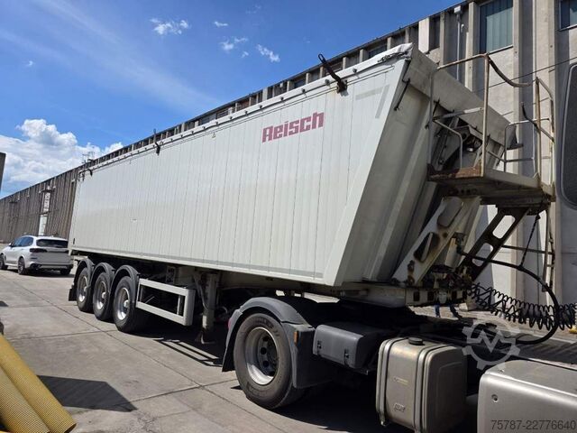 Gjysmë rimorkio për hedhje materiale REISCH Getreidekipper ca. 47 cbm, Kombi-Pendel-Klappe
