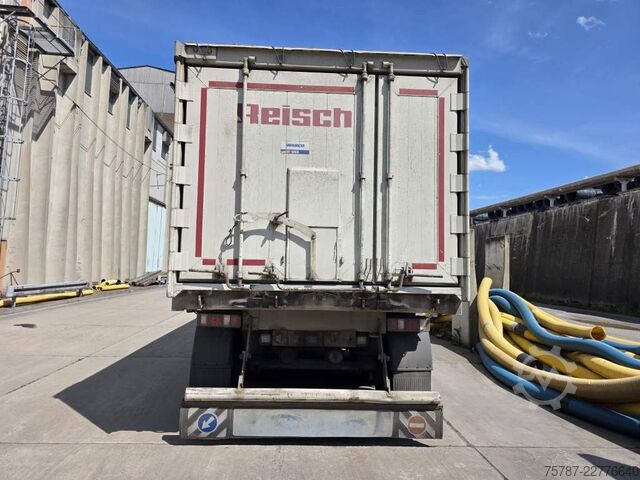 Gjysmë rimorkio për hedhje materiale REISCH Getreidekipper ca. 47 cbm, Kombi-Pendel-Klappe