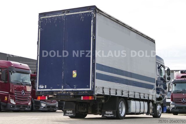 Kamion s ravnom platformom i ceradom DAF XF 105.410 Pritsche Plane Retarder 2-XL-Tank EU5