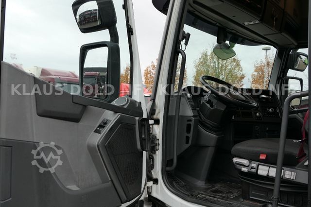 Kamion s izmjenjivom nadogradnjom RENAULT T 460 BDF Retarder Lift-/Lenkachse Vollluft LBW