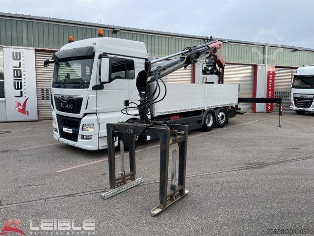 Kuorma-autoon asennettu nosturi MAN TGX 26.440 6x2-4LL Baustoff*Fassi F195 AS.22*