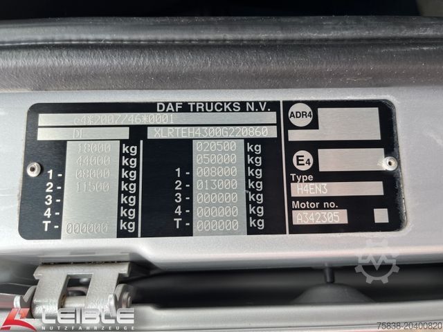 Vakio vetoauto DAF XF480 SSC*Retarder*Alcoa*Standklima*Skylights