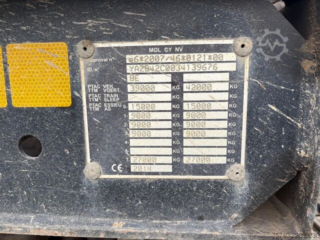 Teherautó MOL - + 3X SAF AS + LIFT AS + STUUR AS + 27m3 ALUMI...