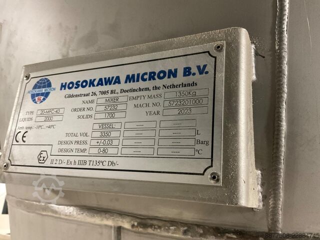 Misch-, Sieb- und Förderanlage Hosokawa Micron 20-MFC-43